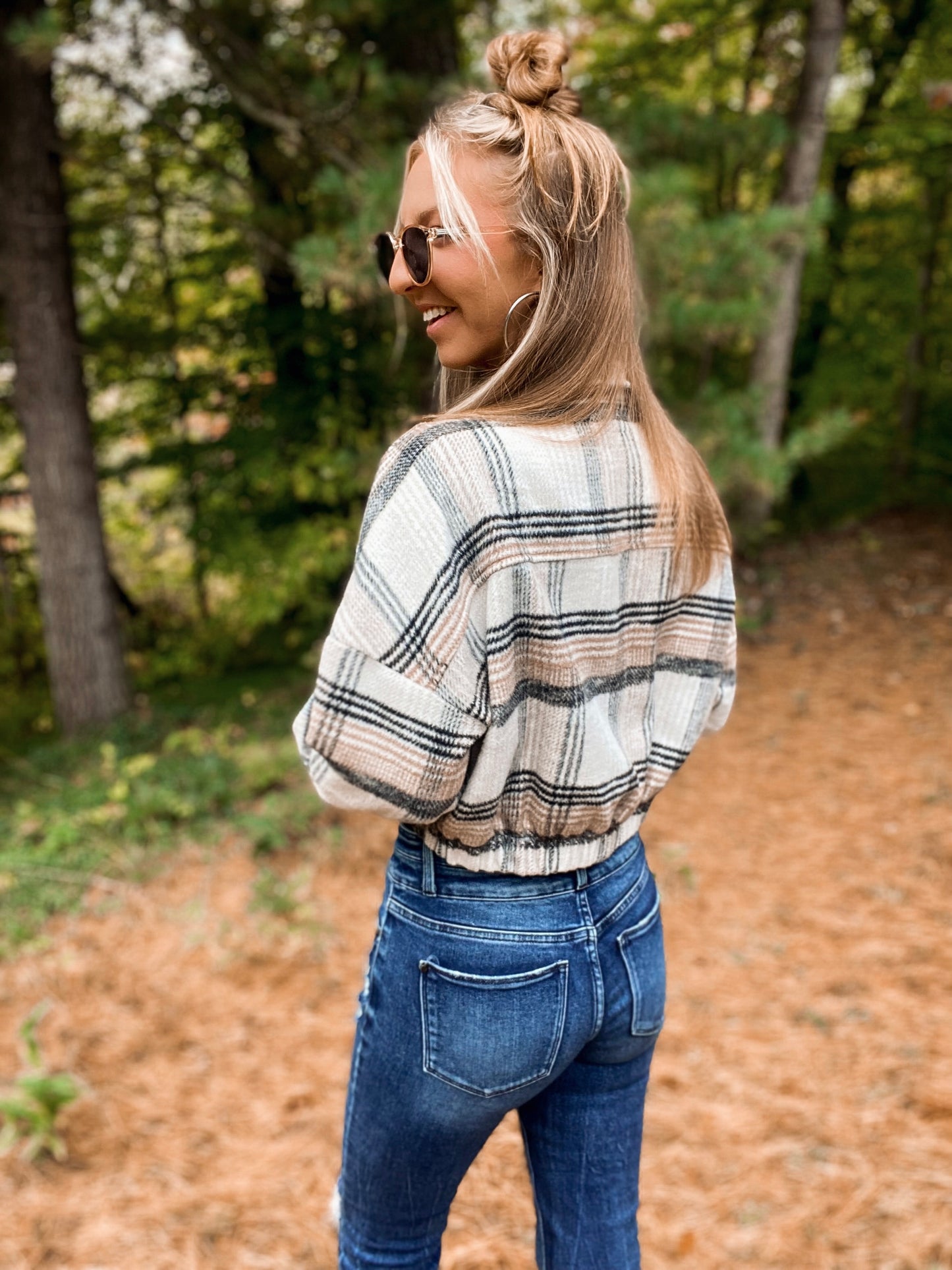 Plaid To The Bone: Cropped Chic Jacket