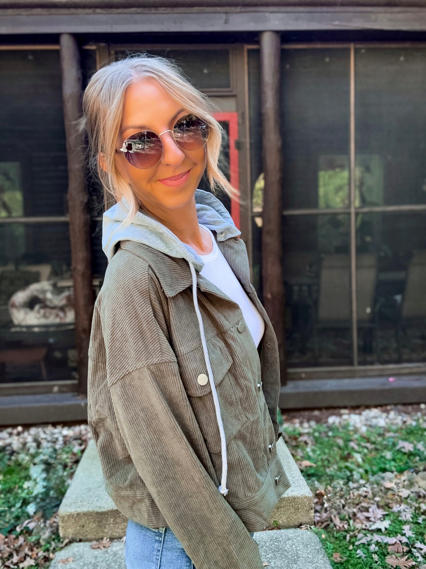 Olive Escape Corduroy Jacket