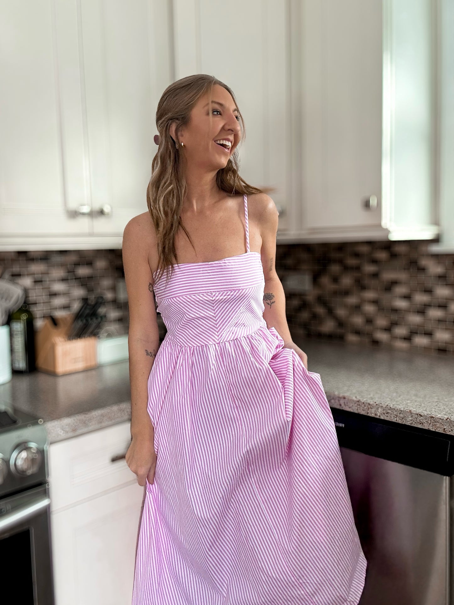 Sweet Stripes Pocket Dress