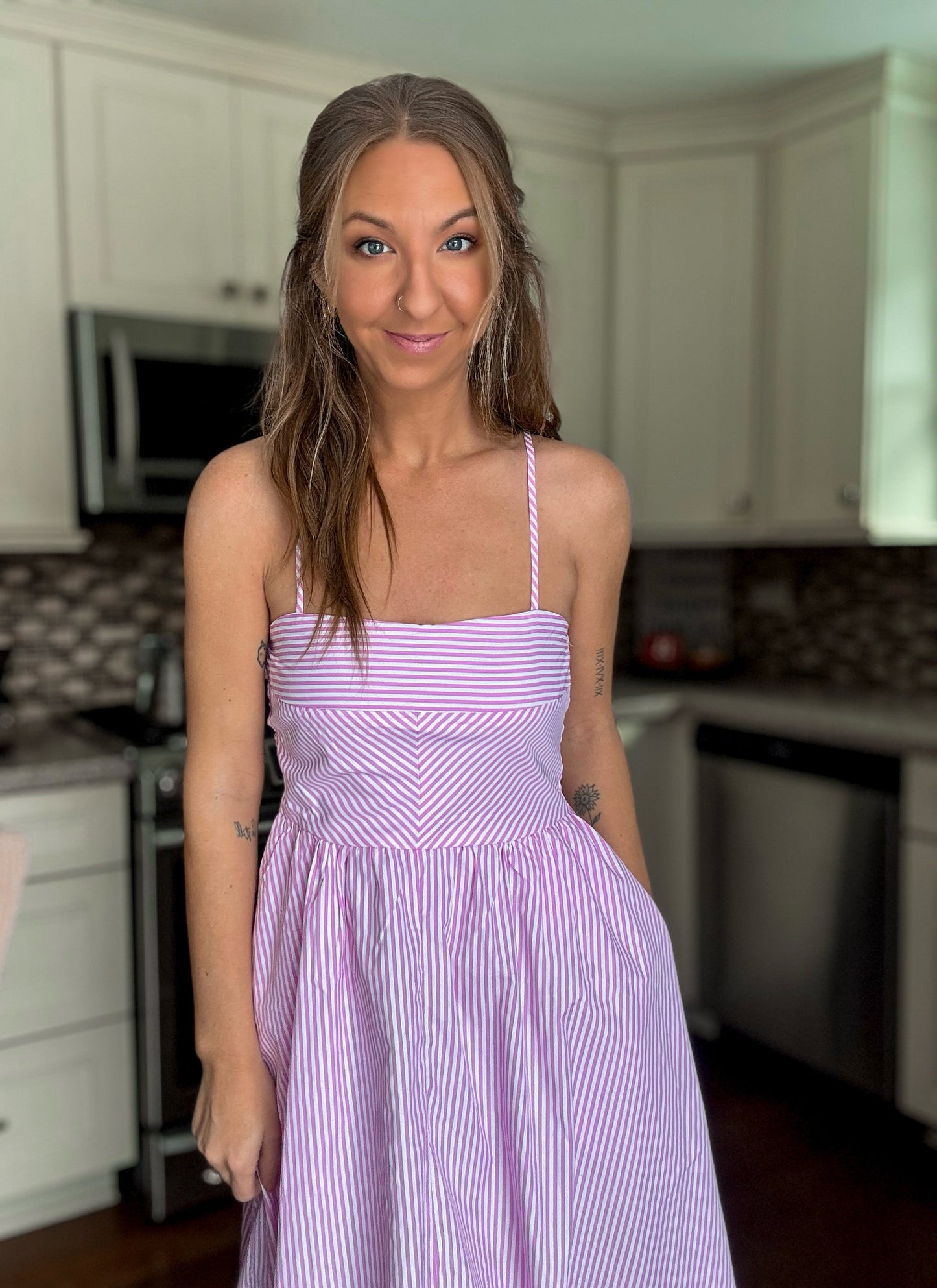 Sweet Stripes Pocket Dress