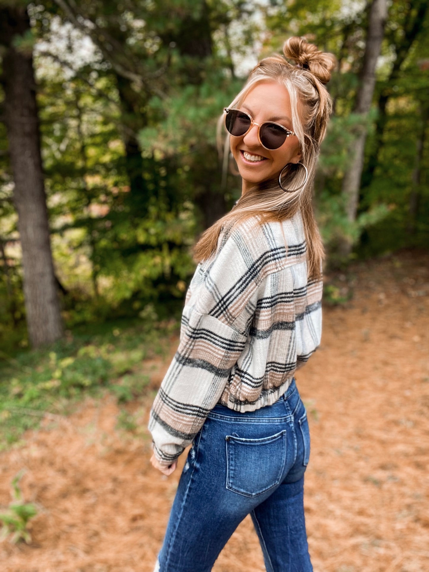 Plaid To The Bone: Cropped Chic Jacket