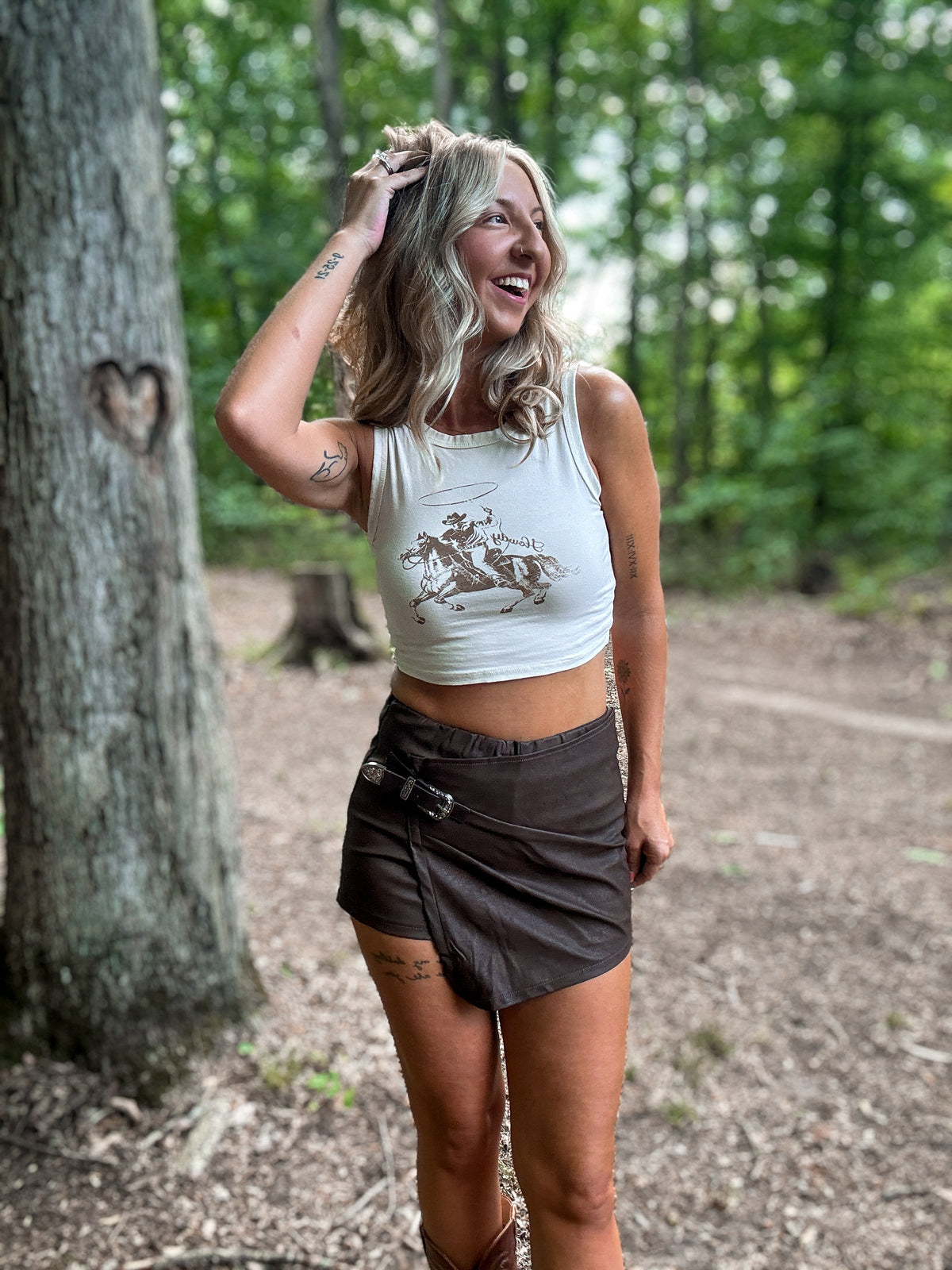 Wanted Cowgirl Skirt