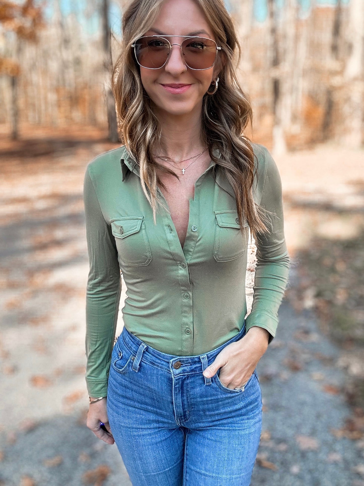 Serene Sage Top