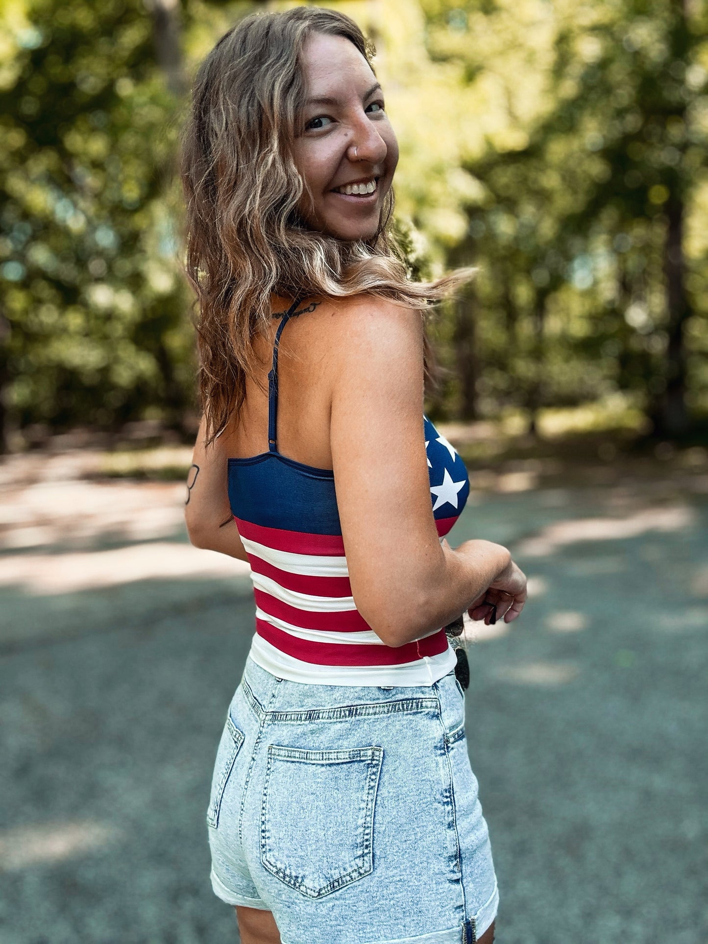 Stars & Stripes Sweetheart Cami
