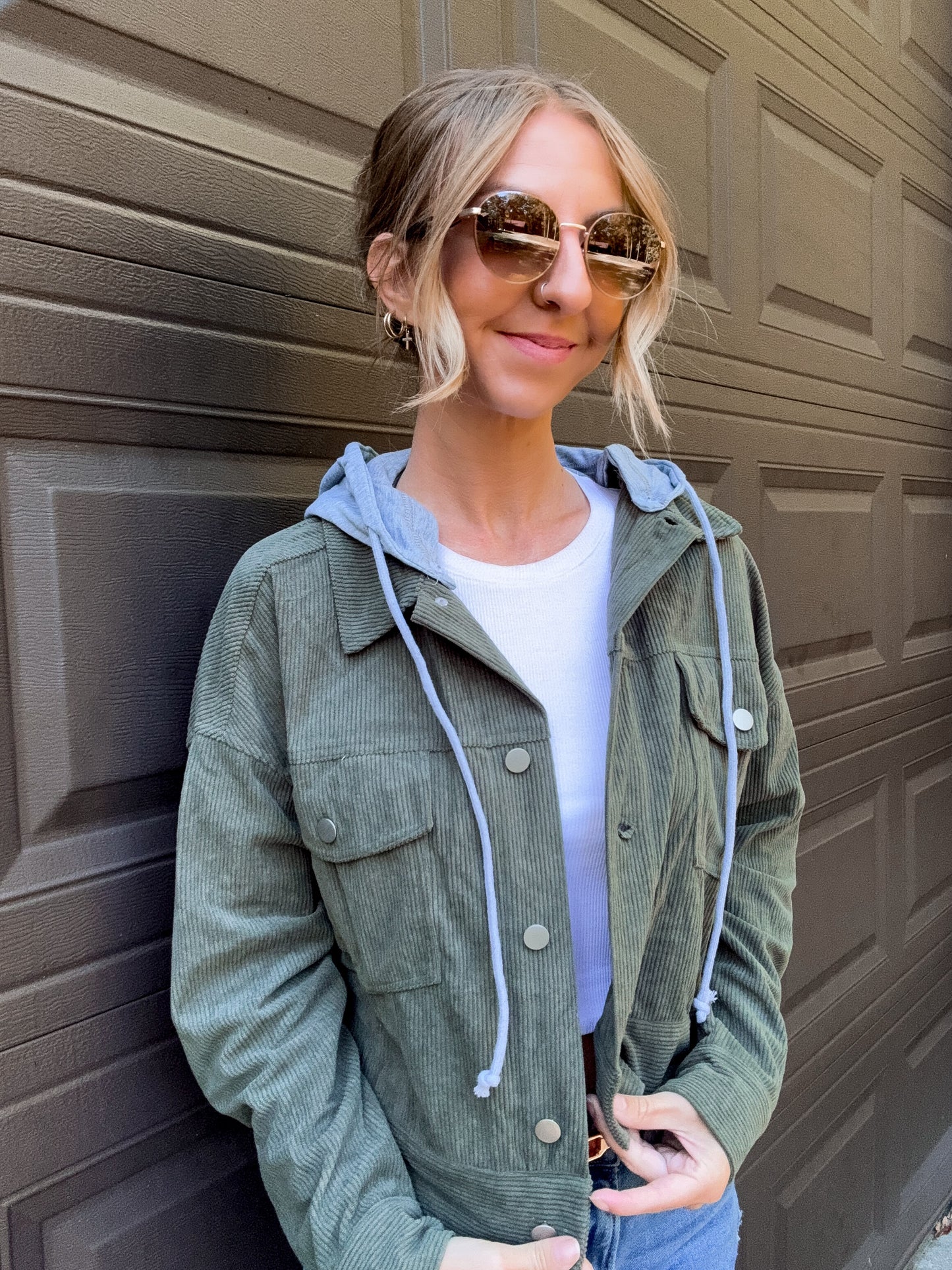 Olive Escape Corduroy Jacket