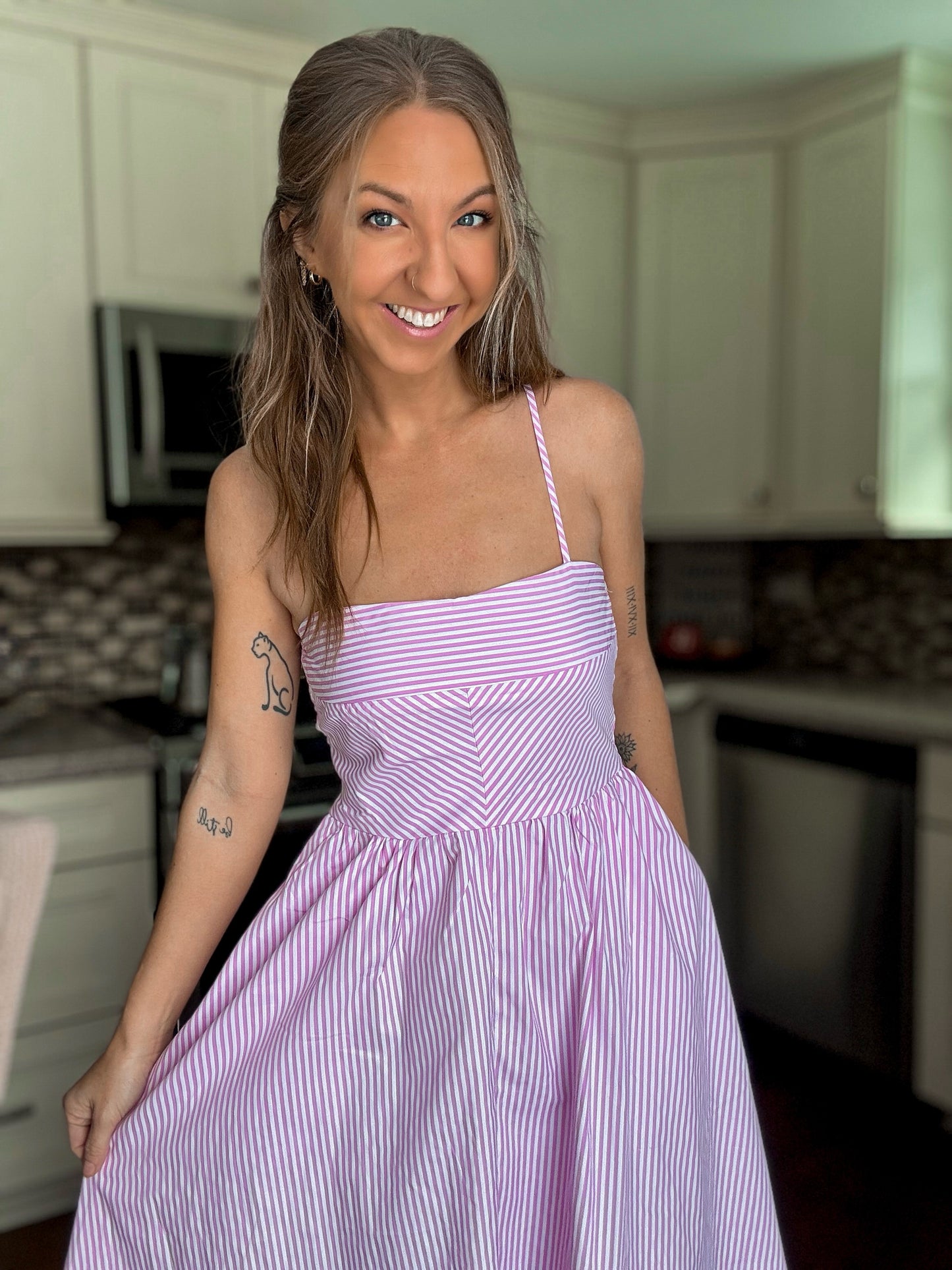 Sweet Stripes Pocket Dress