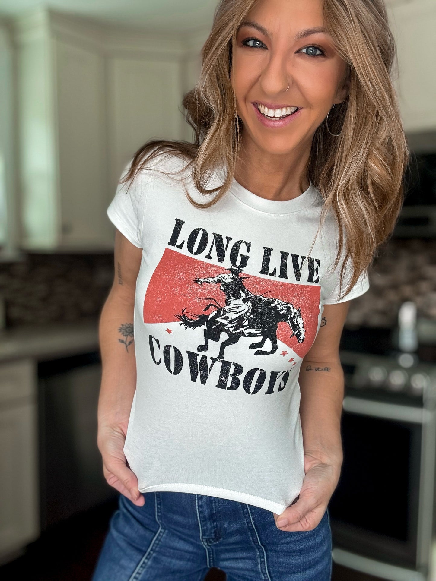 Long Live Cowboys Baby Tee