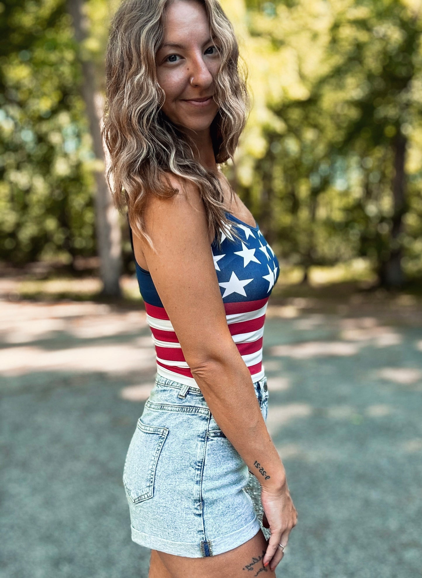 Stars & Stripes Sweetheart Cami