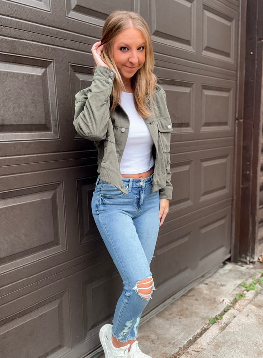 Rough Around the Edges Skinny Jeans