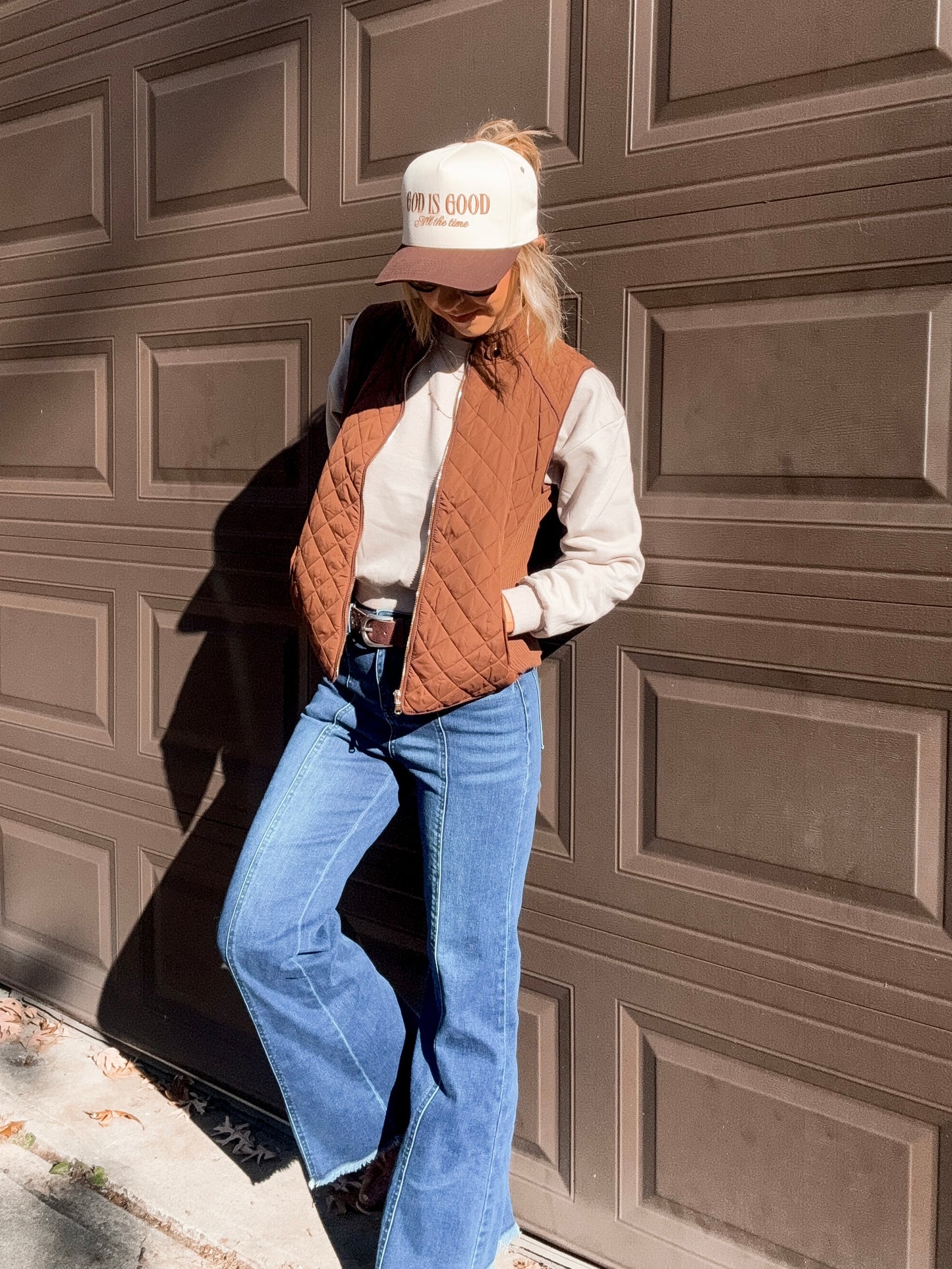 Cocoa Trim Quilted Cutie