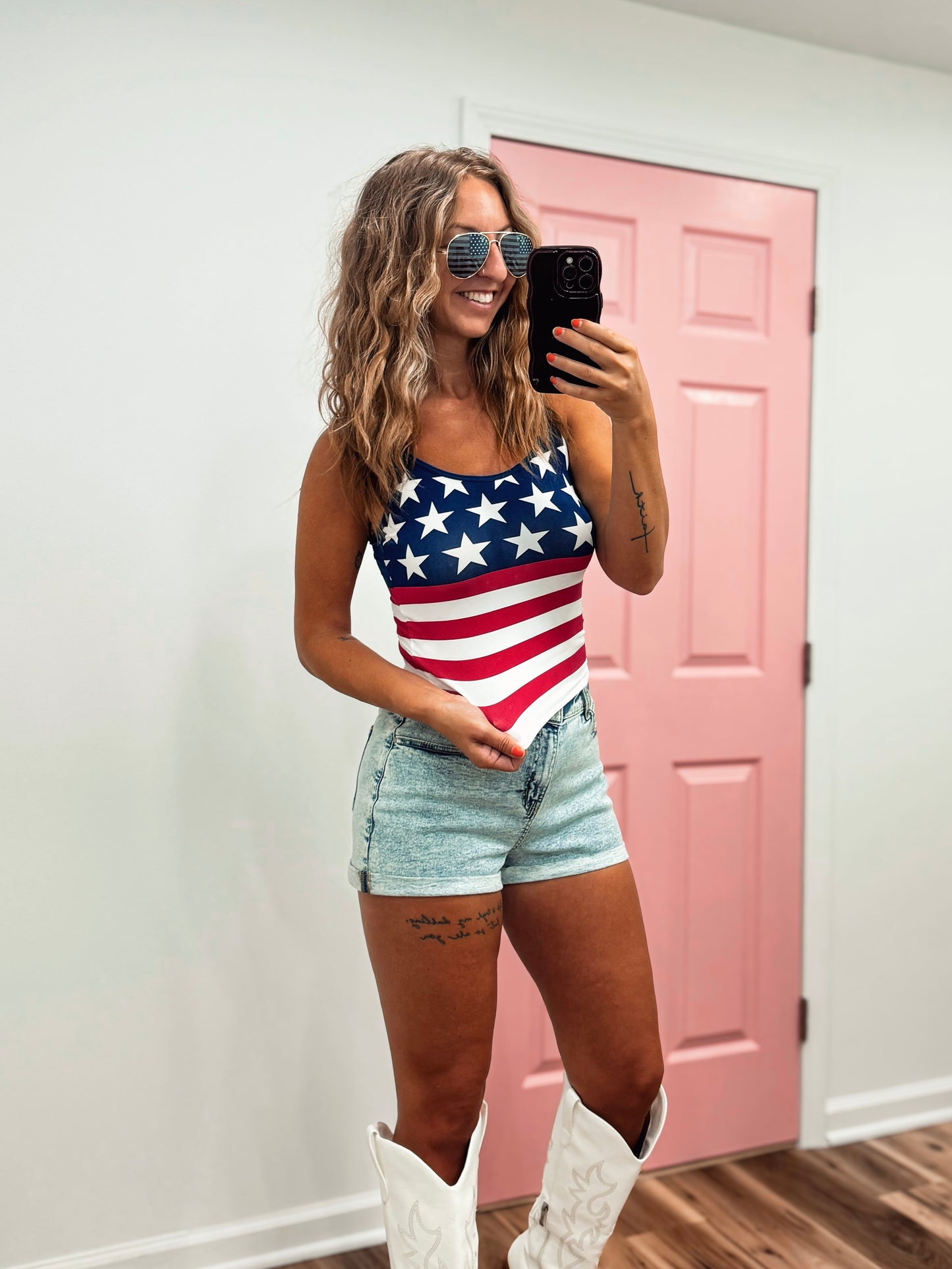 Stars & Stripes Sweetheart Cami