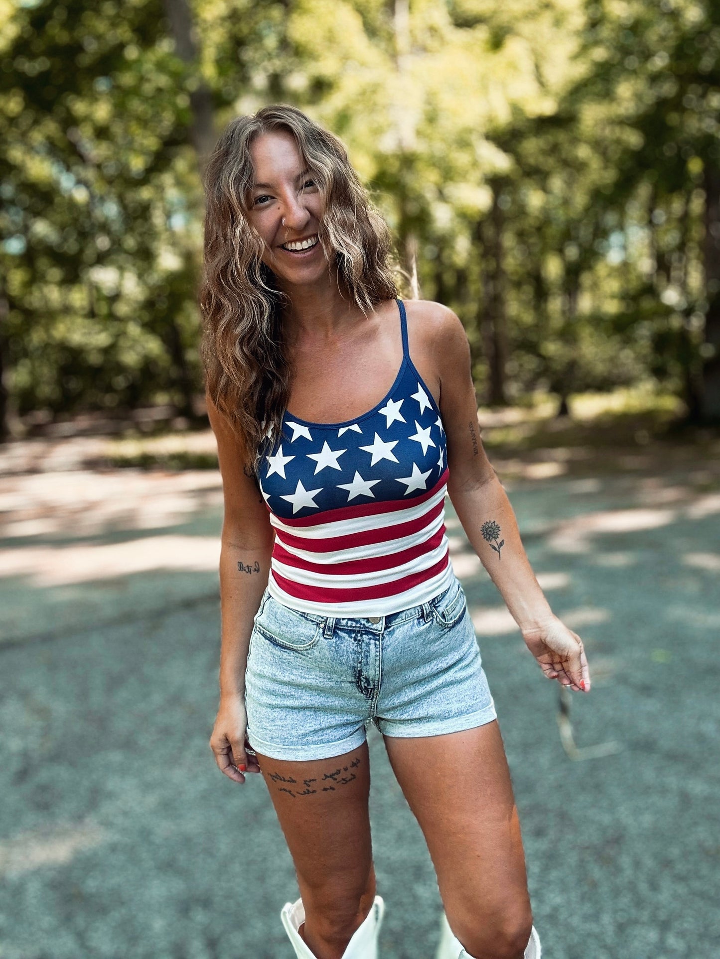 Stars & Stripes Sweetheart Cami