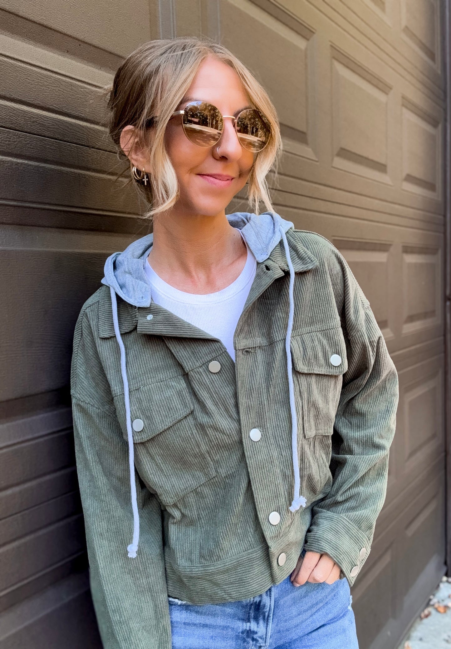 Olive Escape Corduroy Jacket