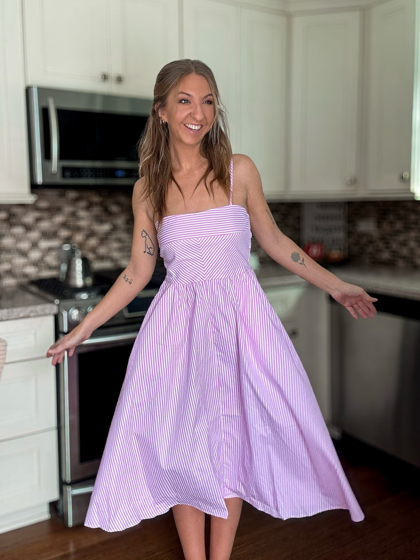 Sweet Stripes Pocket Dress