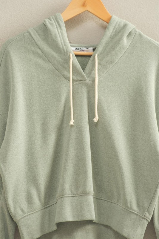 Fall Ease V-Neck Hoodie