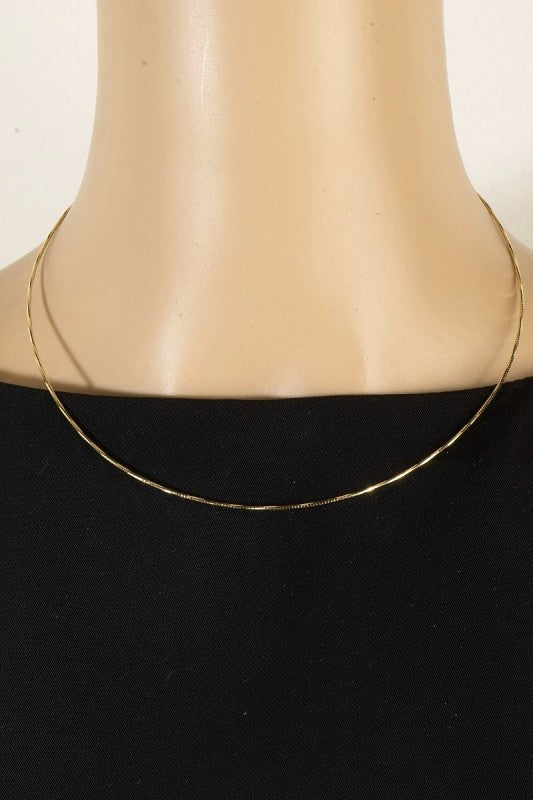 Gilded Twist Chain Necklace
