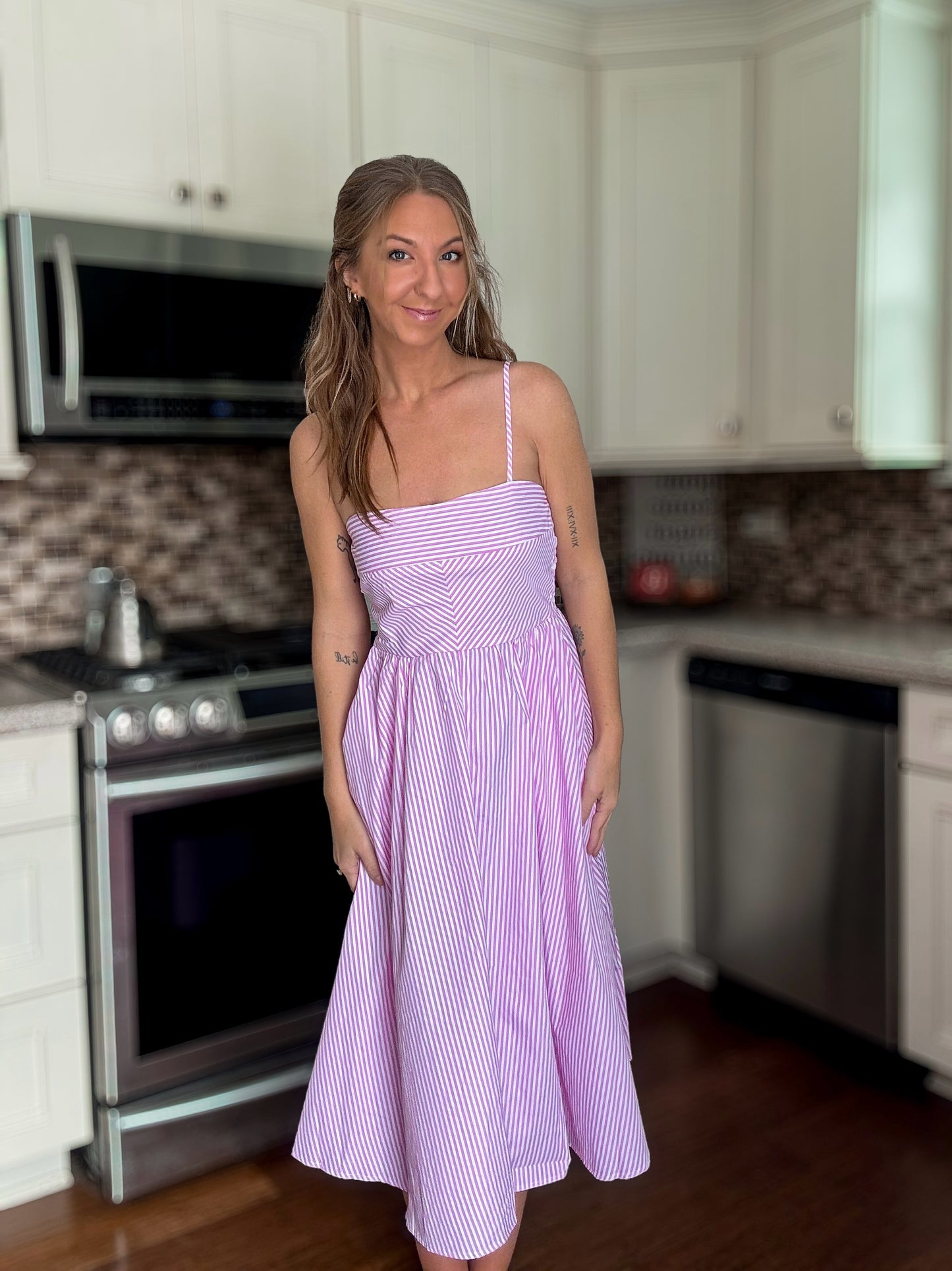 Sweet Stripes Pocket Dress