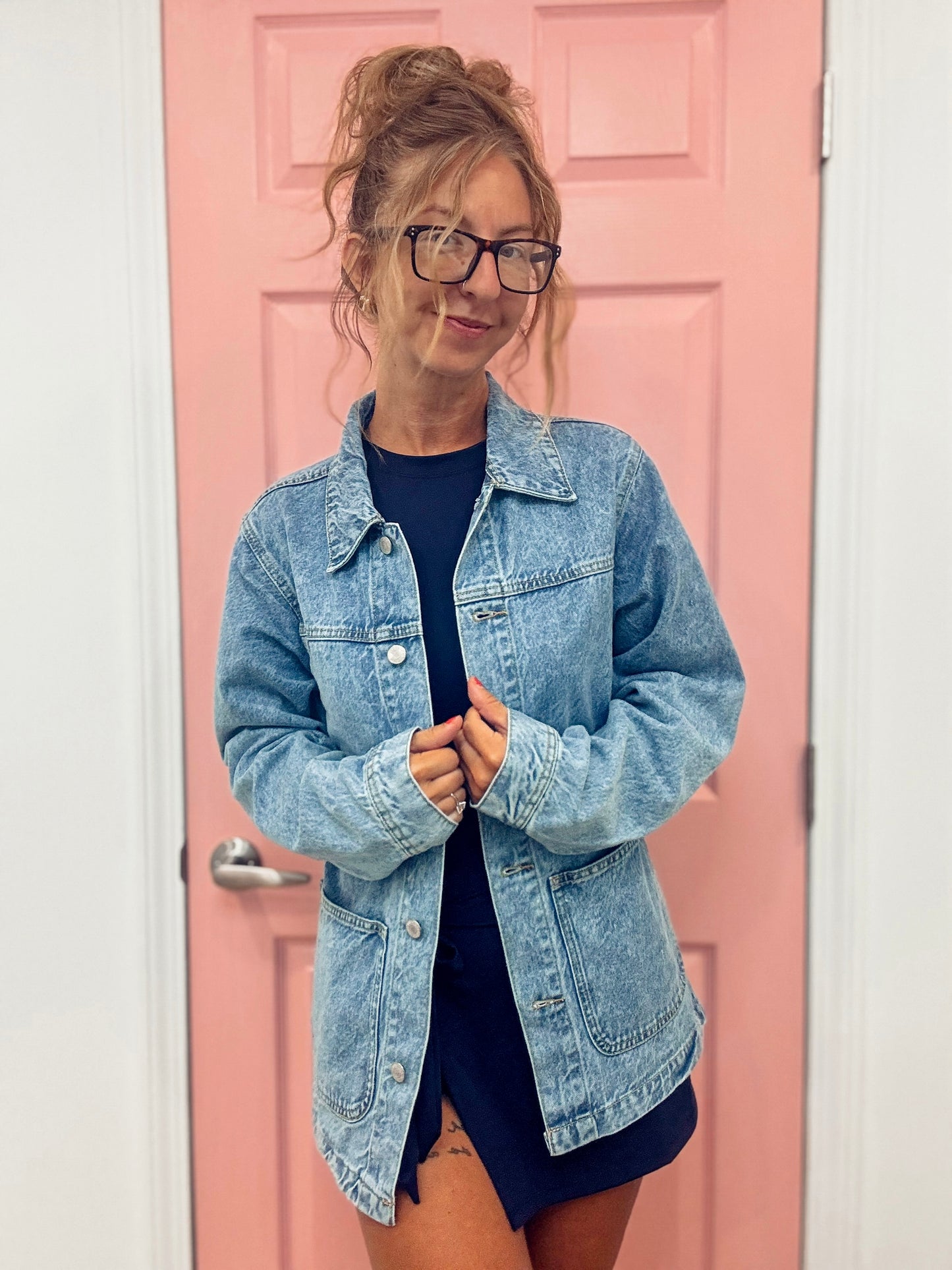 Cool Girl Oversized Denim Jacket