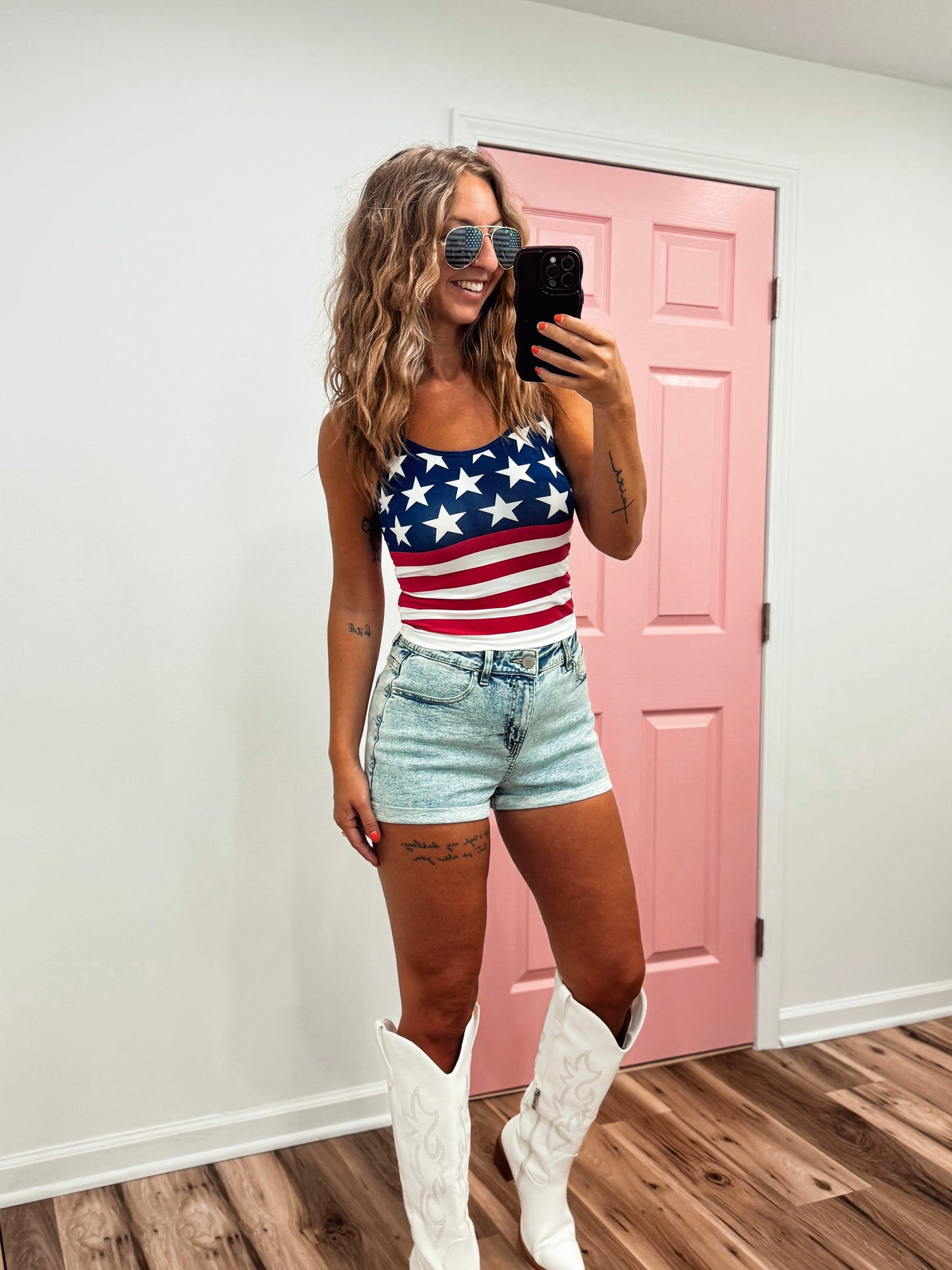 Stars & Stripes Sweetheart Cami