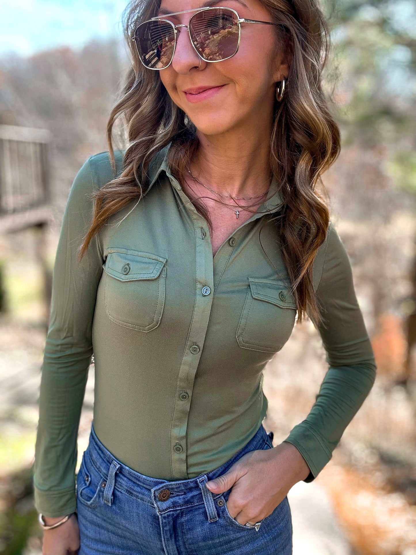 Serene Sage Top