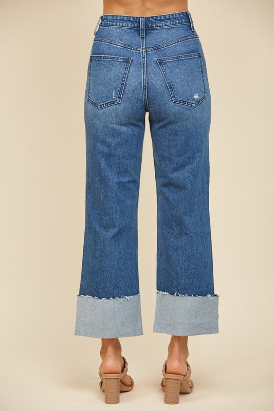 Downtown Cuffed Ankle Jeans