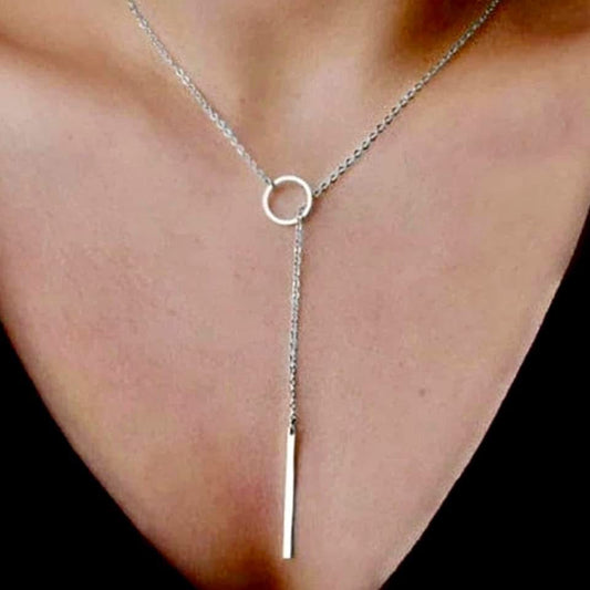 Slip Through Bar Necklace