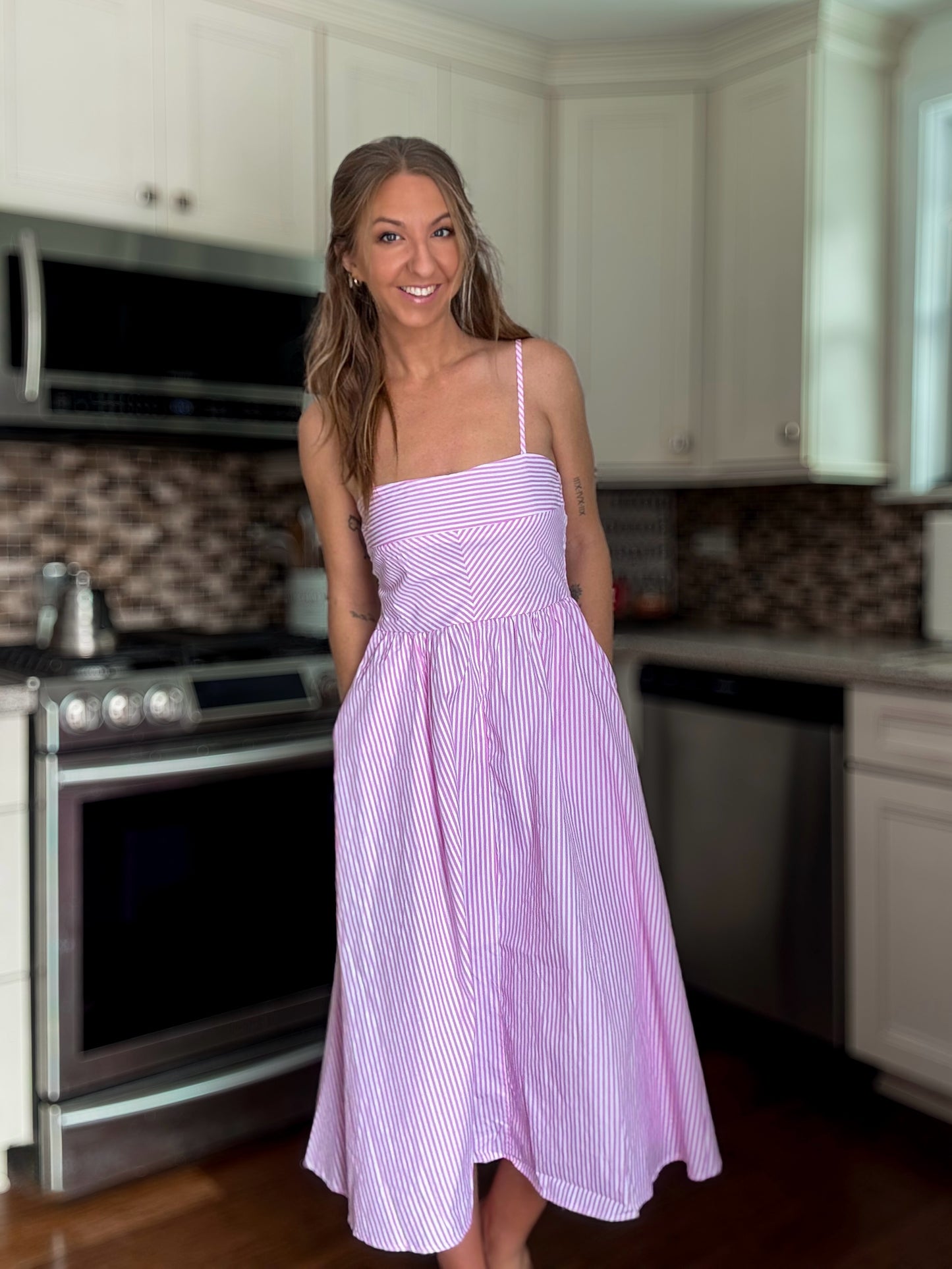 Sweet Stripes Pocket Dress