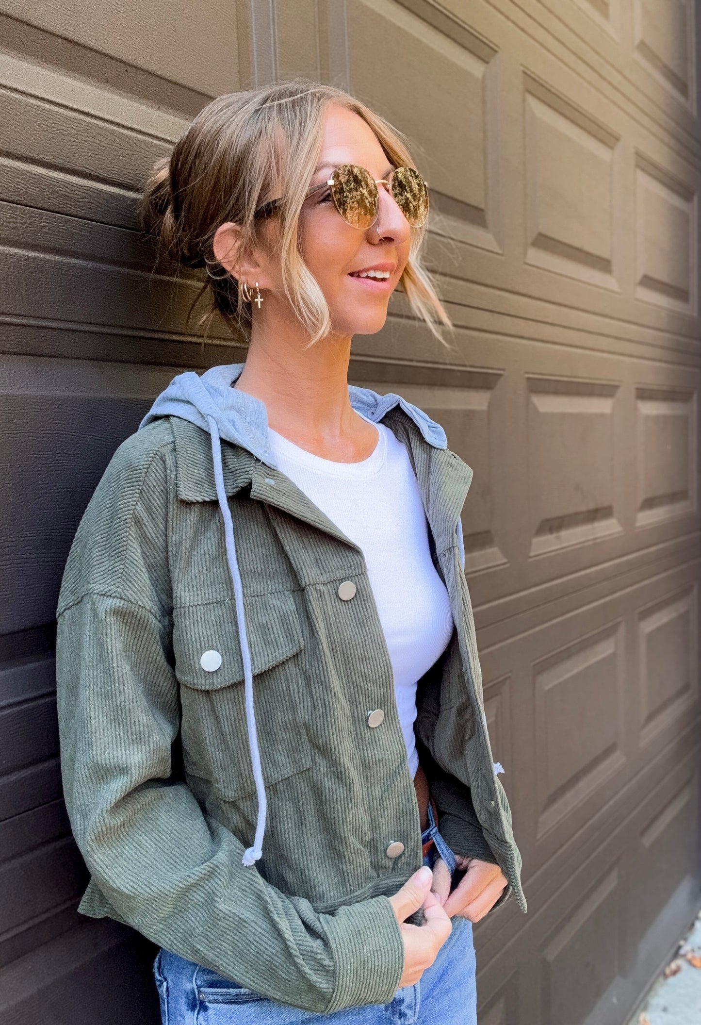 Olive Escape Corduroy Jacket