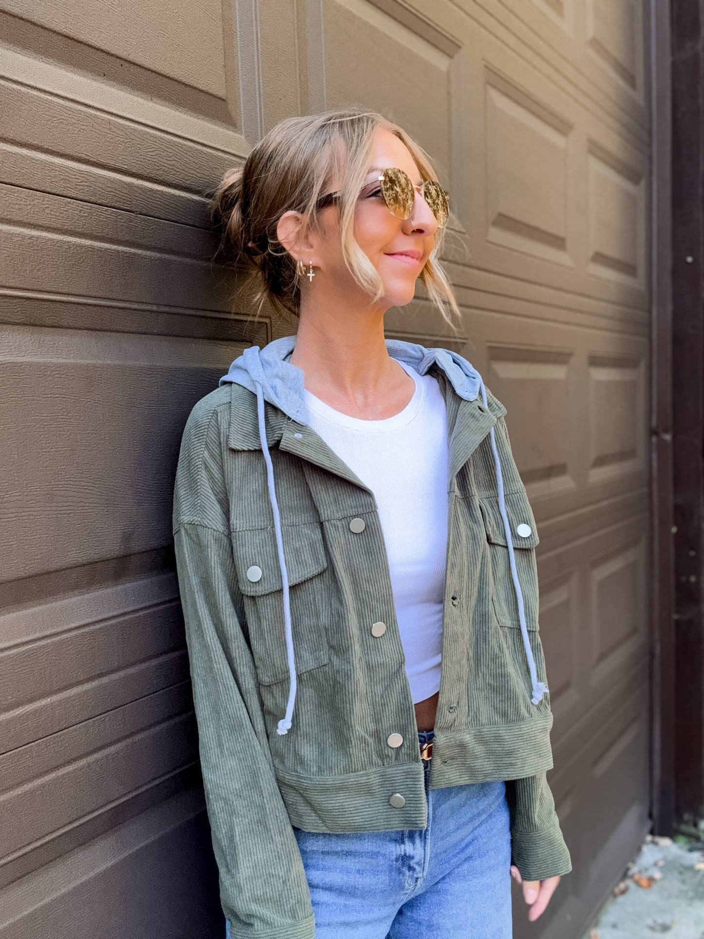 Olive Escape Corduroy Jacket