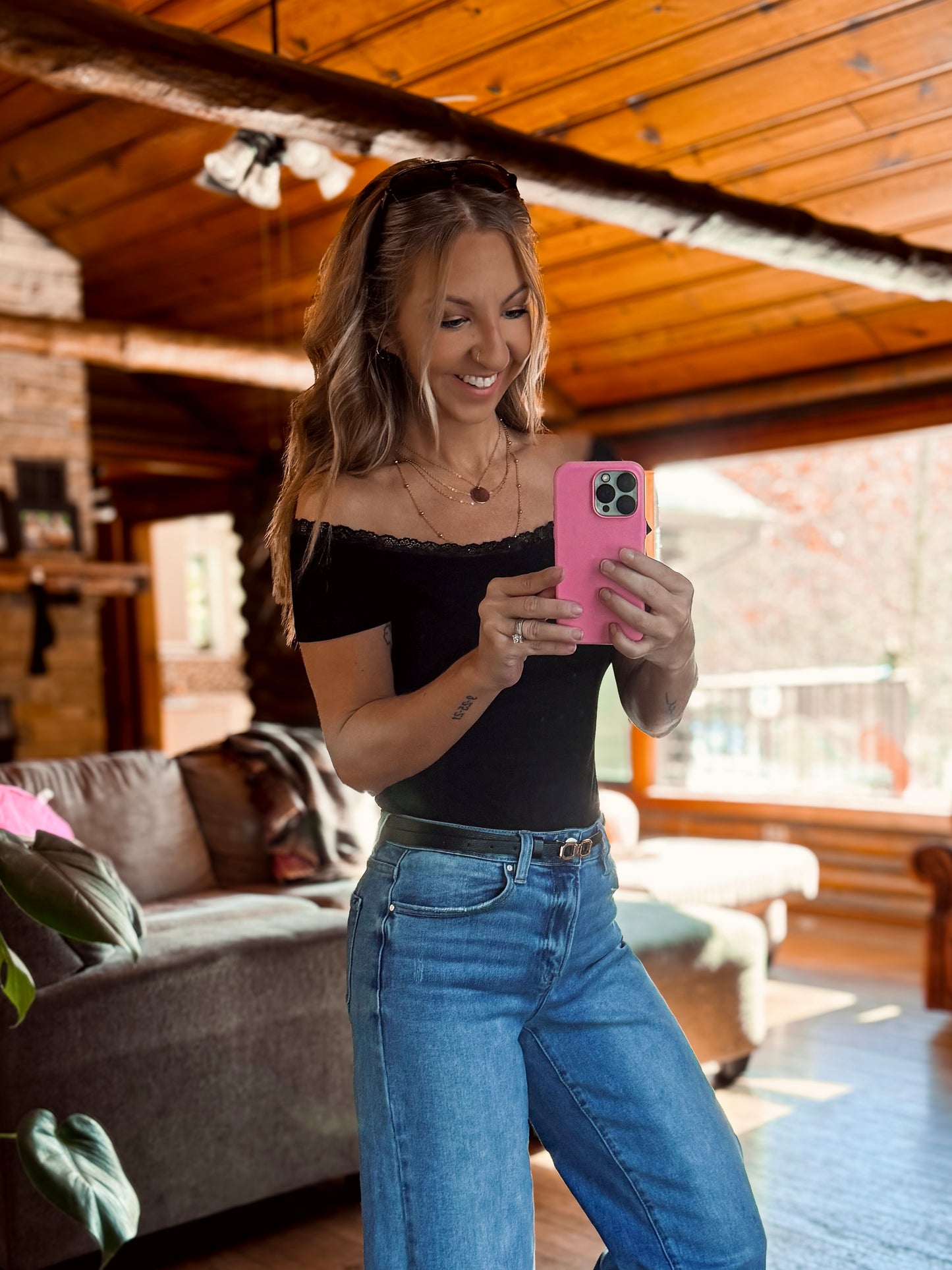 Moonlight Lace Off-Shoulder Top