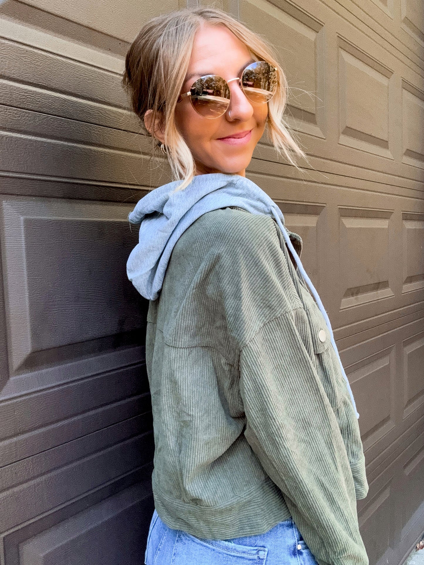 Olive Escape Corduroy Jacket