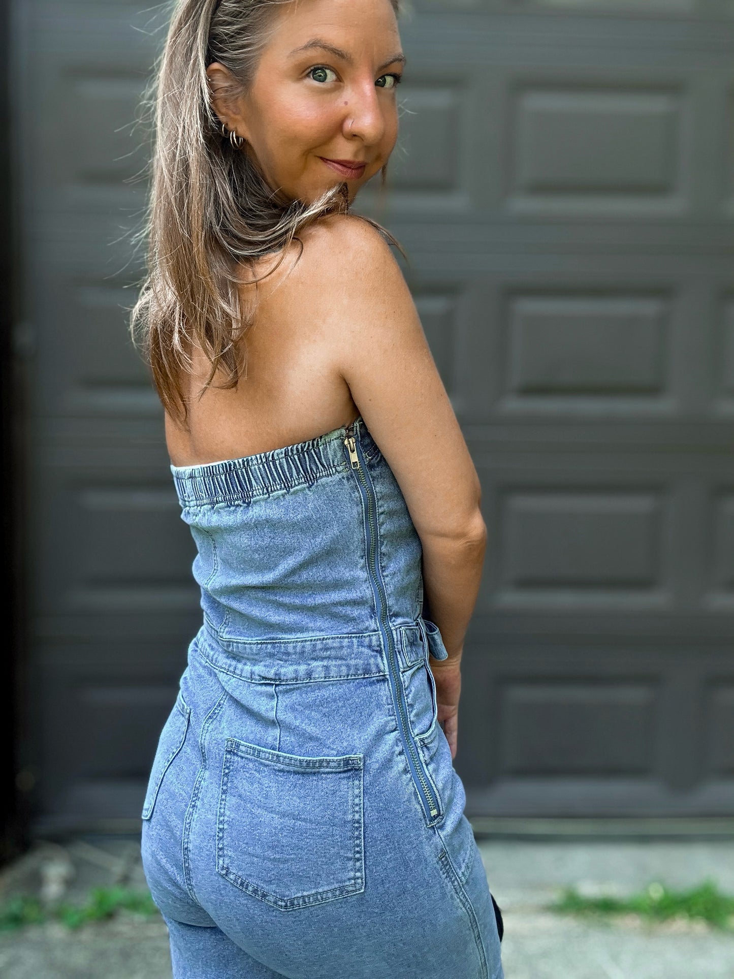 Blue Crush Denim Jumpsuit