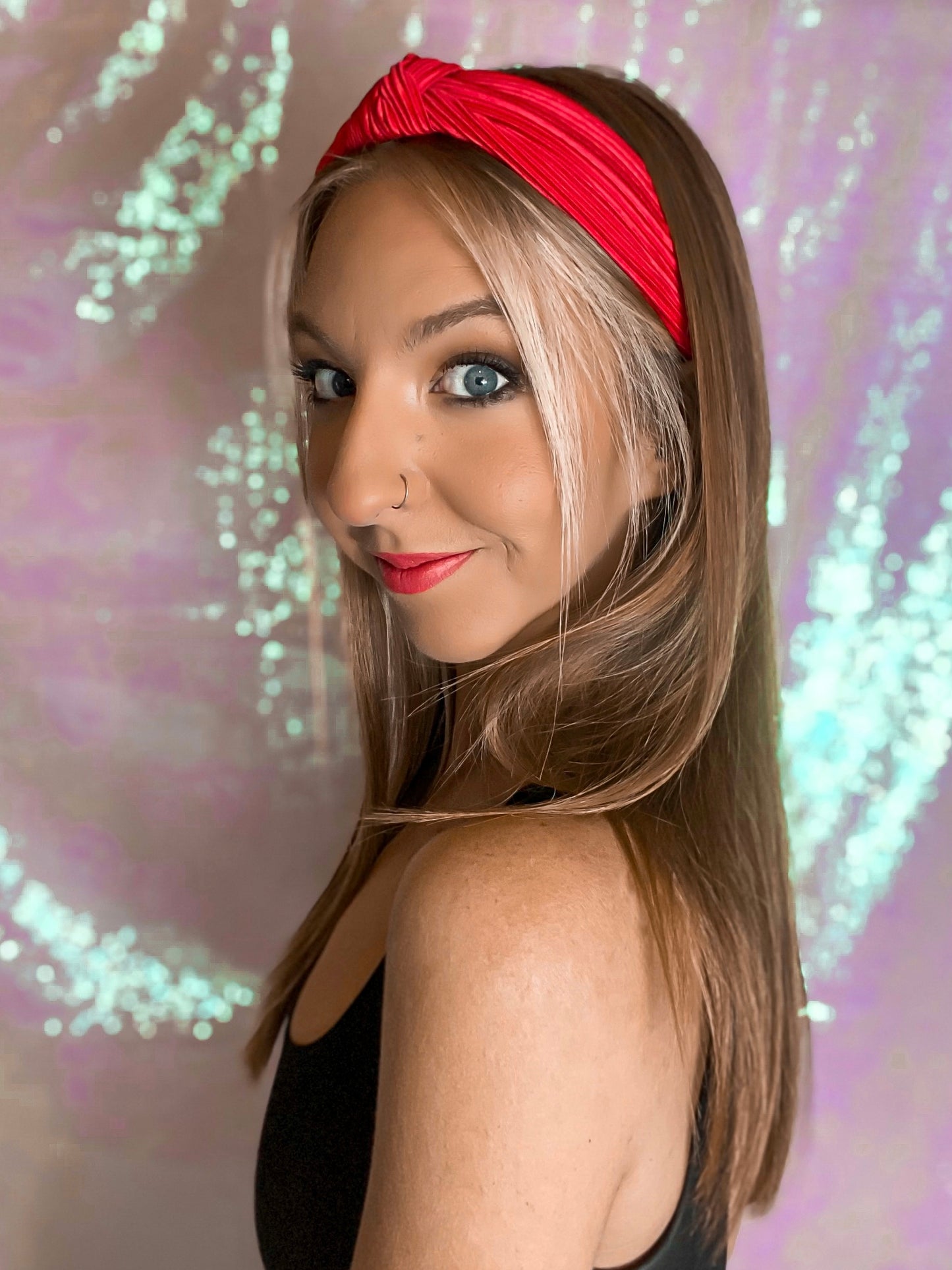 Pleated C Shaped Headband