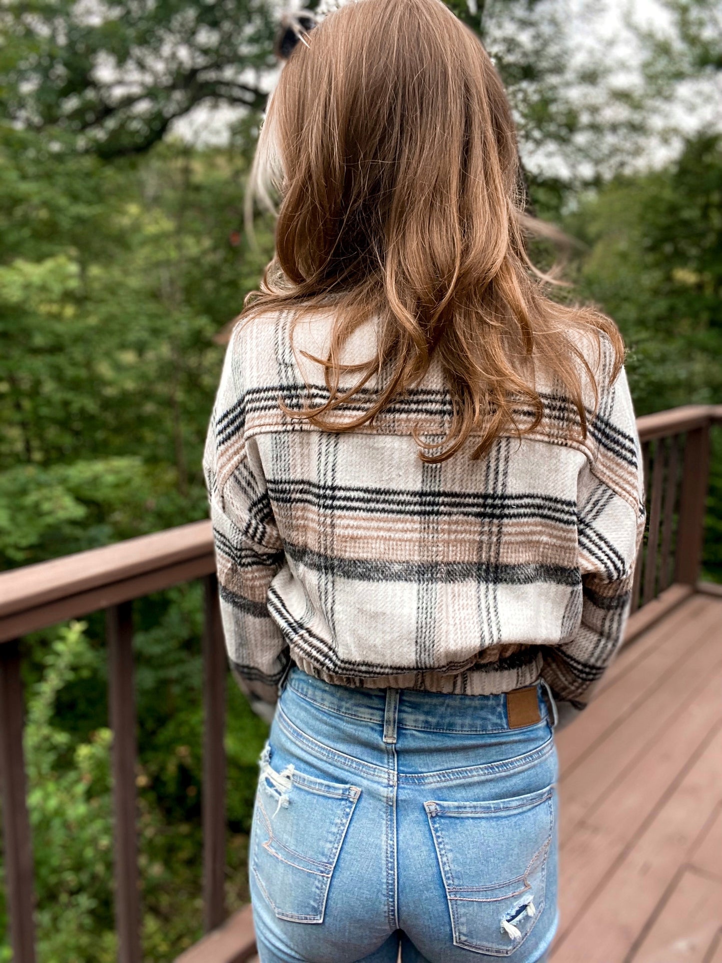 Plaid To The Bone: Cropped Chic Jacket