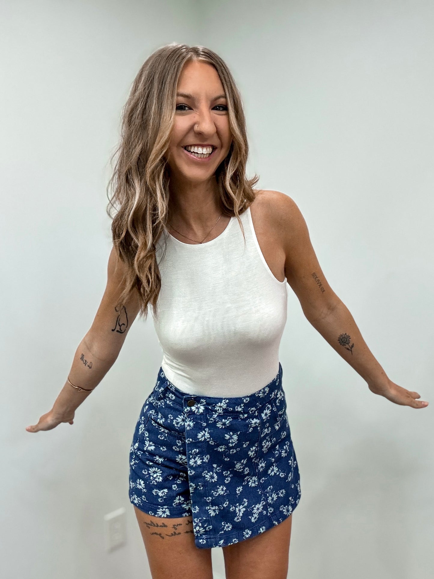 Petal Wash Crossover Skort