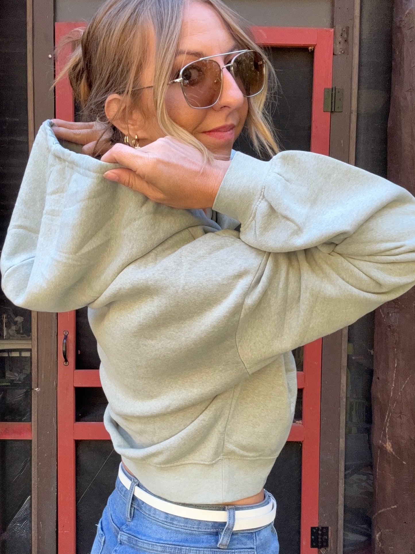 Fall Ease V-Neck Hoodie