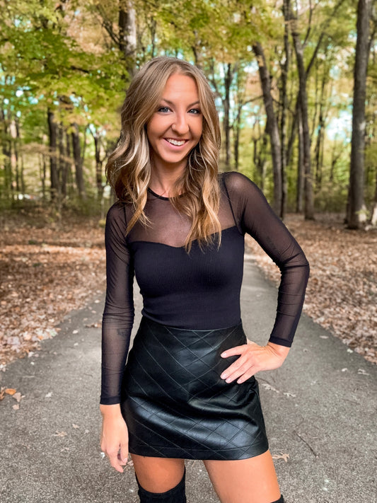 Black Diamond Mini Skirt