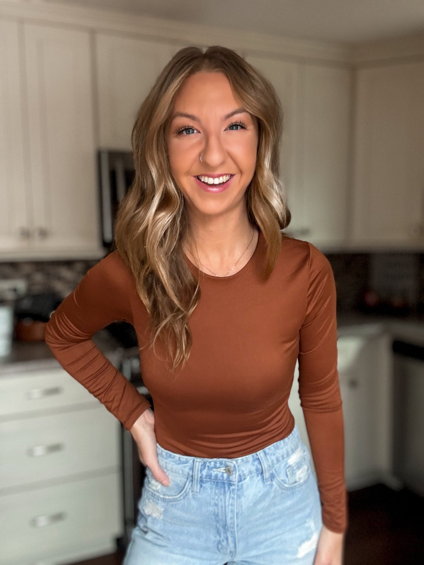 Mocha Kimmy Knit Top