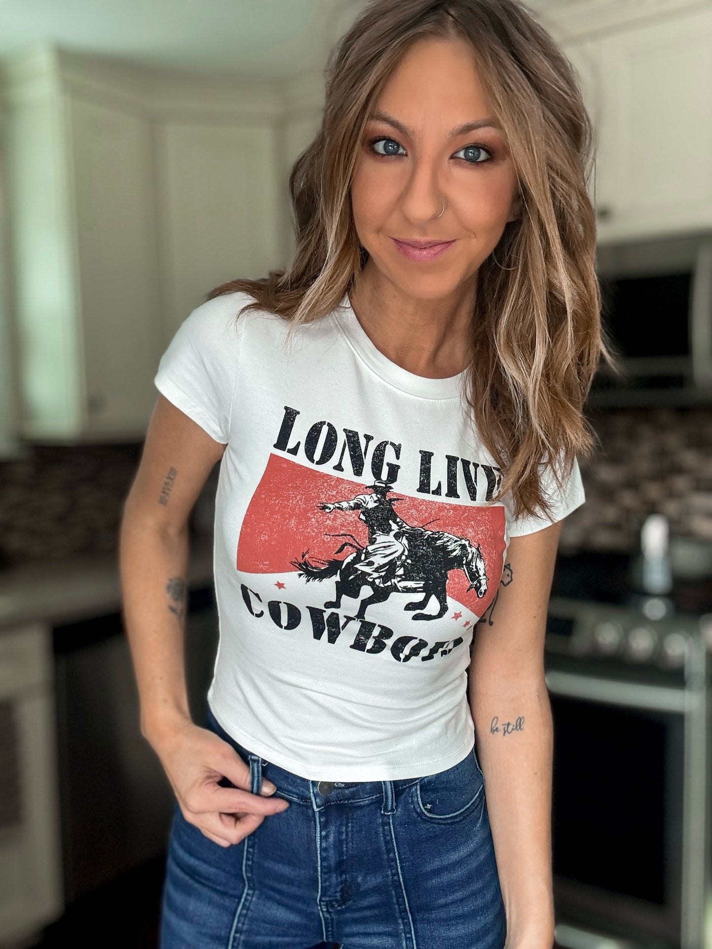 Long Live Cowboys Baby Tee