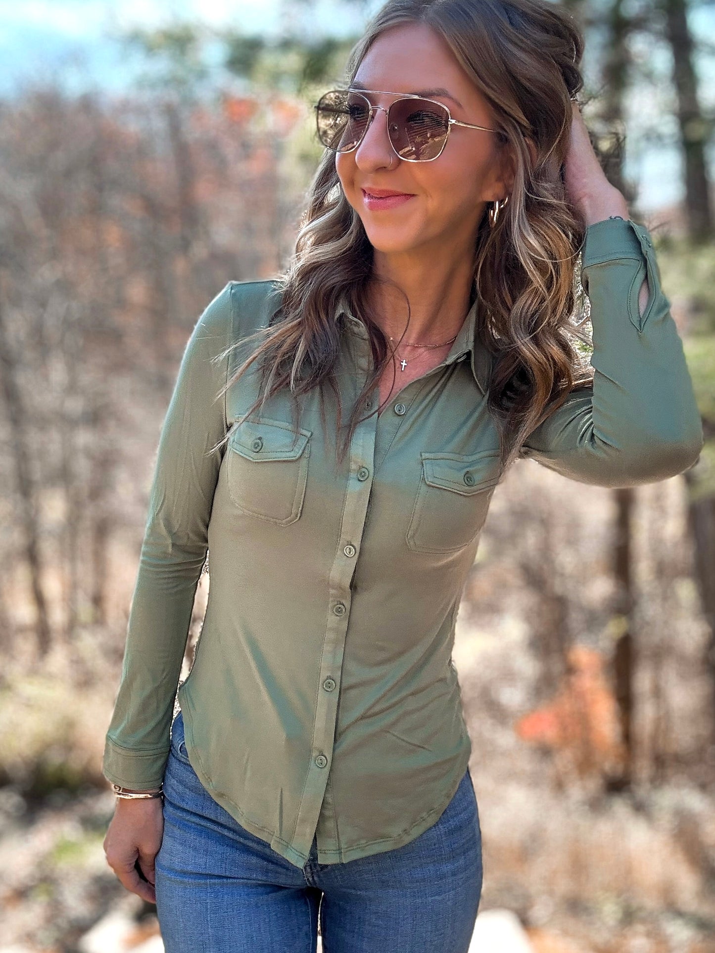 Serene Sage Top