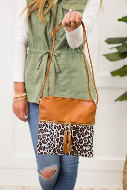 Savannah Leopard Crossbody