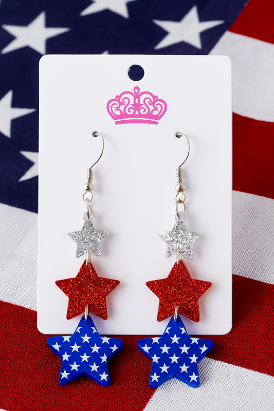 Star-Spangled Sparkle Earrings