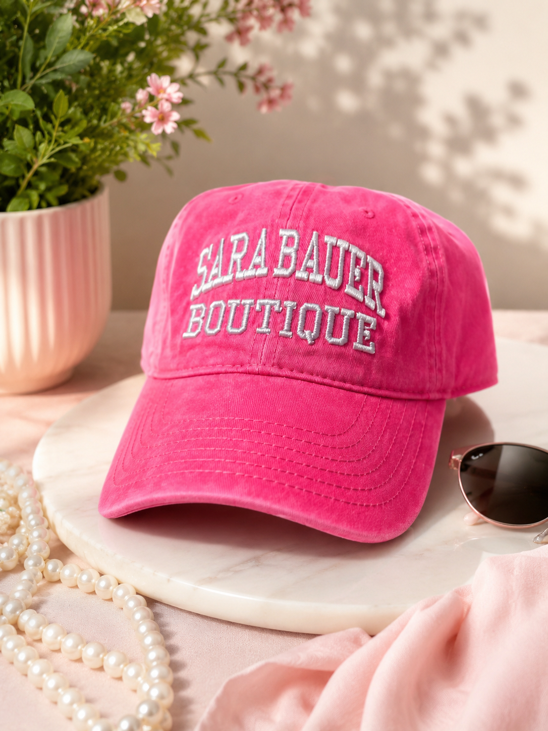 Sara Bauer Boutique Bright Pink Hat