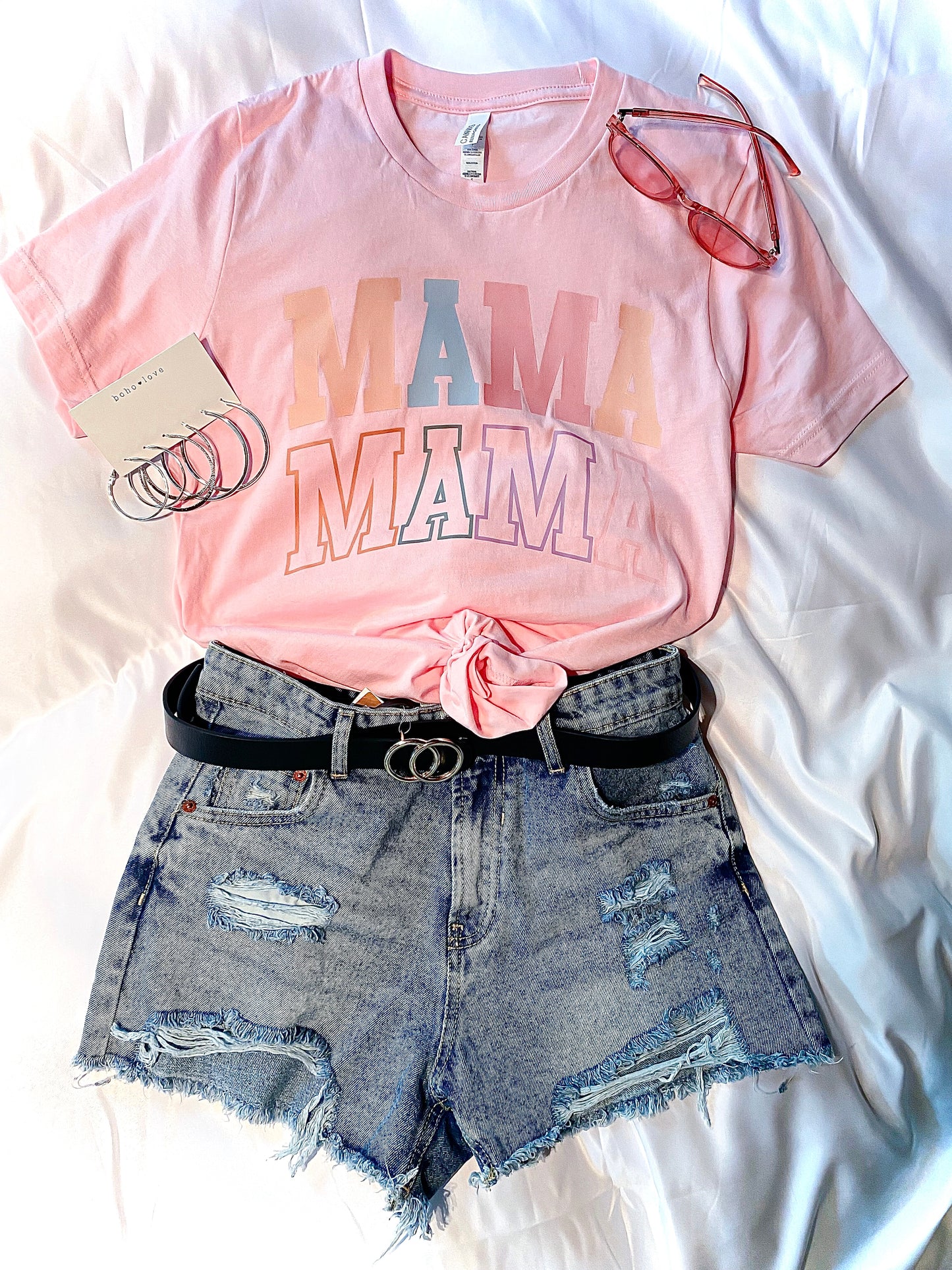 Pastel Pink Mama Tee